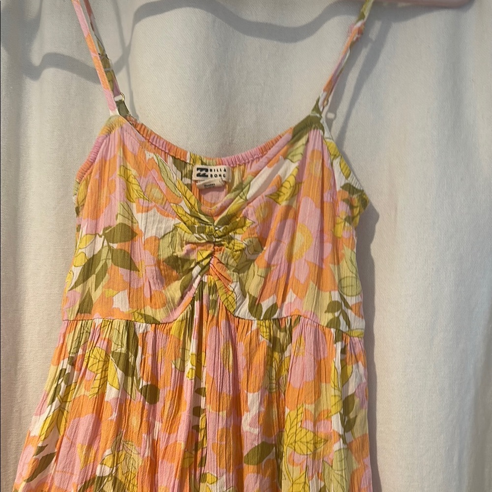 Billabong Floral Jumpsuit - Pink, Orange, Green